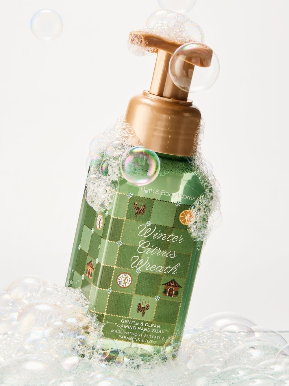 🎄🍊 BBW Winter Citrus Wreath Foaming Hand Soap NWT 🍊🎄2026 Xmas line